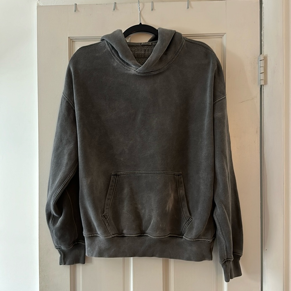Abercrombie Oversized Hoodie - Dark Grey - Size S